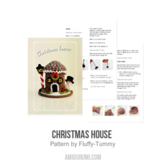 Christmas house  amigurumi pattern by Fluffy Tummy
