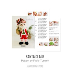 Santa Claus amigurumi pattern by Fluffy Tummy