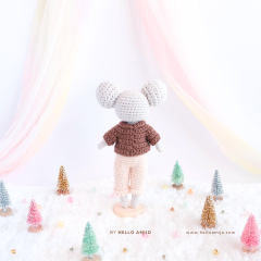 Jack the Mouse Crochet Pattern PDF amigurumi by Hello Amijo