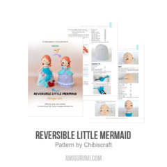 Reversible Little Mermaid amigurumi pattern by Chibiscraft