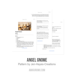 Angel Gnome amigurumi pattern by Jen Hayes Creations