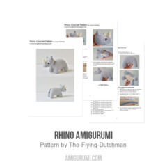 Rhino Amigurumi amigurumi pattern by The Flying Dutchman Crochet Design