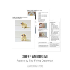 Sheep Amigurumi amigurumi pattern by The Flying Dutchman Crochet Design