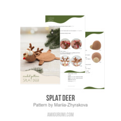 Splat Deer amigurumi pattern by Mariia Zhyrakova