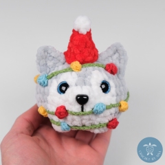 3-in-1 Santa Dog, NO SEW amigurumi by Crochet Pattern By Nina