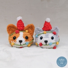 6-in-1 Chubby Bun Dog, NO SEW amigurumi pattern by Crochet Pattern By Nina