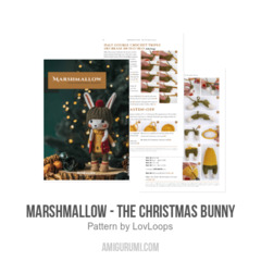 Marshmallow - The Christmas Bunny amigurumi pattern by LovLoops