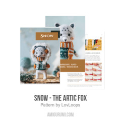 Snow - The Artic Fox amigurumi pattern by LovLoops