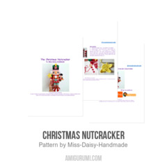Christmas Nutcracker amigurumi pattern by Miss Daisy Handmade
