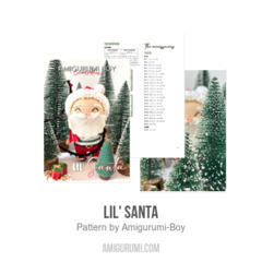 Lil' Santa amigurumi pattern by Amigurumi Boy