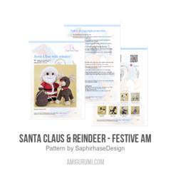 Santa Claus & Reindeer - Festive Am amigurumi pattern by SaphirhaseDesign