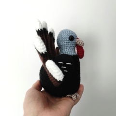 Gobblesworth the Turkey amigurumi pattern by Miss Cuddlington