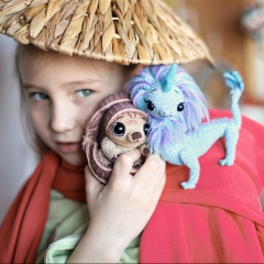2 in 1 Crochet dragon Sisu &TukTuk  amigurumi by Loopy Pattern