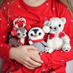 3 in 1 Crochet Christmas bundle amigurumi by Loopy Pattern