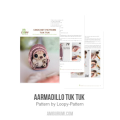 Armadillo Tuk Tuk  amigurumi pattern by Loopy Pattern