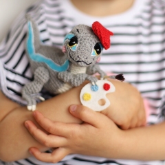 Dinosaur Velociraptor Vincent amigurumi by Loopy Pattern