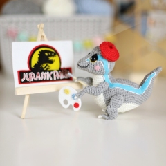 Dinosaur Velociraptor Vincent amigurumi pattern by Loopy Pattern