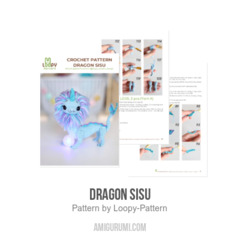 Dragon Sisu amigurumi pattern by Loopy Pattern