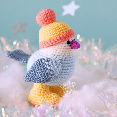 Snowflake the winterbird amigurumi by LikeALigerCrochet