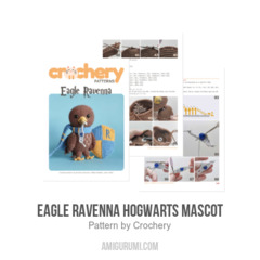 Eagle Ravenna Hogwarts Mascot amigurumi pattern by Crochery