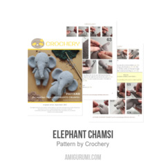 Elephant Chamsi amigurumi pattern by Crochery