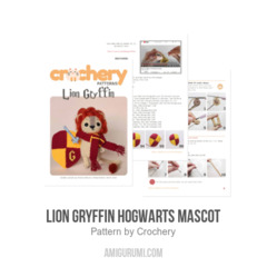 Lion Gryffin Hogwarts Mascot amigurumi pattern by Crochery