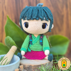 Apothecary Girl amigurumi pattern by Neith Sand Crochet