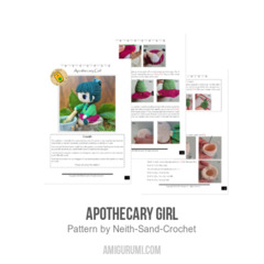 Apothecary Girl amigurumi pattern by Neith Sand Crochet