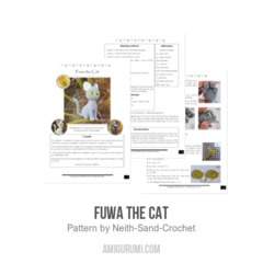 Fuwa the Cat amigurumi pattern by Neith Sand Crochet