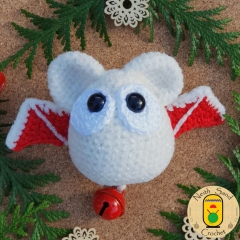 Komo the Pompom Bat amigurumi pattern by Neith Sand Crochet