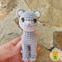 Mofu the Tiny Grey Cat amigurumi by Neith Sand Crochet