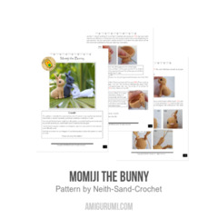 Momiji the Bunny amigurumi pattern by Neith Sand Crochet