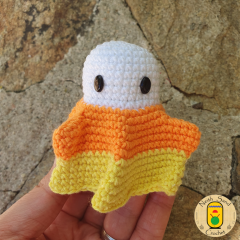 Yuuta the Ghost amigurumi pattern by Neith Sand Crochet