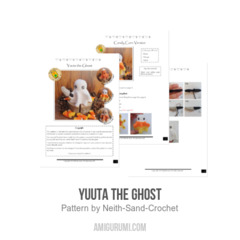 Yuuta the Ghost amigurumi pattern by Neith Sand Crochet
