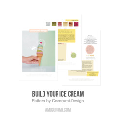 Build your ice cream amigurumi pattern by Cocorumi Design