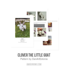 Clover the little goat amigurumi pattern by DanArtEstonia