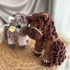 Hazel the little horse amigurumi pattern by DanArtEstonia