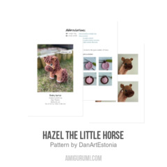 Hazel the little horse amigurumi pattern by DanArtEstonia