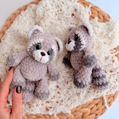 Little Raccoon amigurumi pattern by DanArtEstonia
