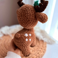 Rudy the reindeer amigurumi pattern by DanArtEstonia