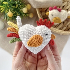 Chicken and Rooster amigurumi pattern by AmiGuide