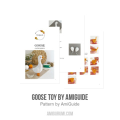 Goose toy amigurumi pattern by AmiGuide