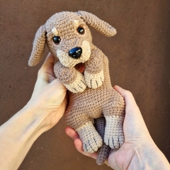 Brownie The Dachshund Puppy Dog amigurumi pattern by StuffTheBody