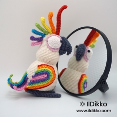 Coco the Cockatoo amigurumi pattern by IlDikko