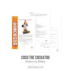 Coco the Cockatoo amigurumi pattern by IlDikko