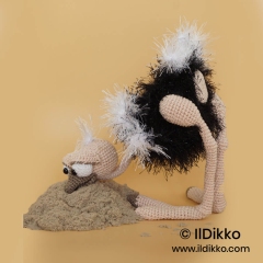 Oswald the Ostrich amigurumi by IlDikko