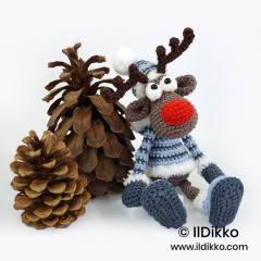 Rudolf the Reindeer XS amigurumi pattern by IlDikko