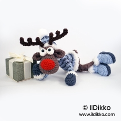 Rudolf the Reindeer XS amigurumi by IlDikko