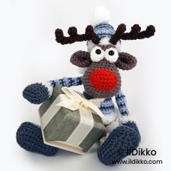 Rudolf the Reindeer XS amigurumi pattern by IlDikko