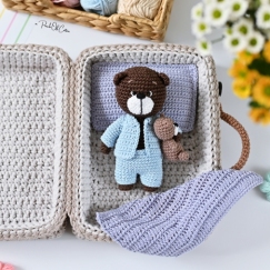 Bear in a suitcase